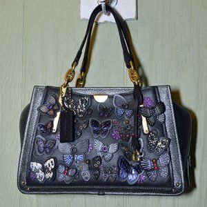 Coach Butterfly Applique Embossed Dreamer Bag